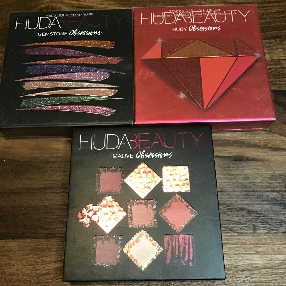 Huda obsessions pallet set, 3 pallet set